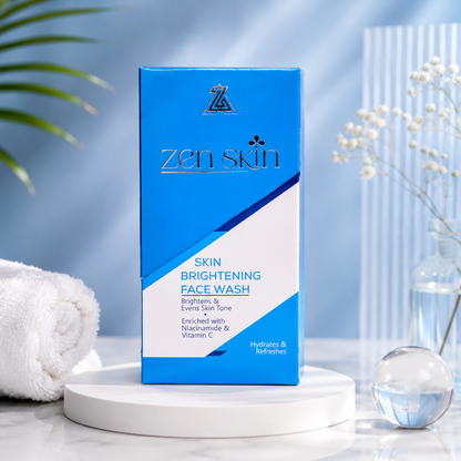 “Best brightening face wash in Pakistan with Niacinamide and Vitamin C by Zen Skin”