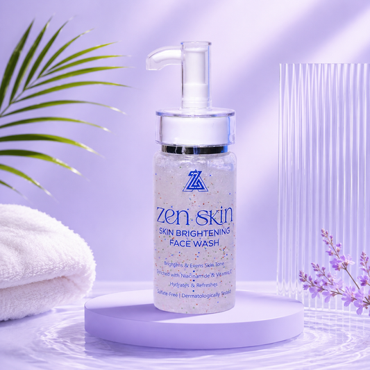 “Zen Skin Brightening Face Wash with Niacinamide and Vitamin C for glowing skin in Pakistan”