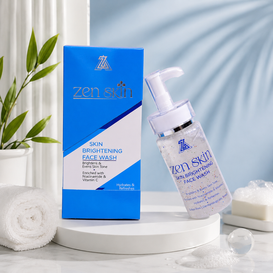 “Zen Skin Brightening Face Wash with Niacinamide and Vitamin C for glowing skin in Pakistan”